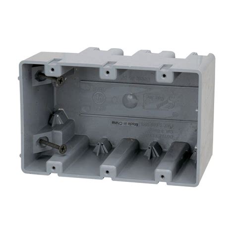 installing 3 gang electrical box|3 gang adjustable plastic box.